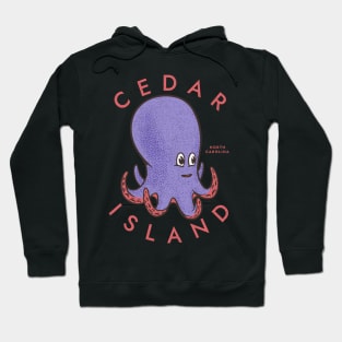 Cedar Island, NC Summertime Vacationing Octopus Hoodie